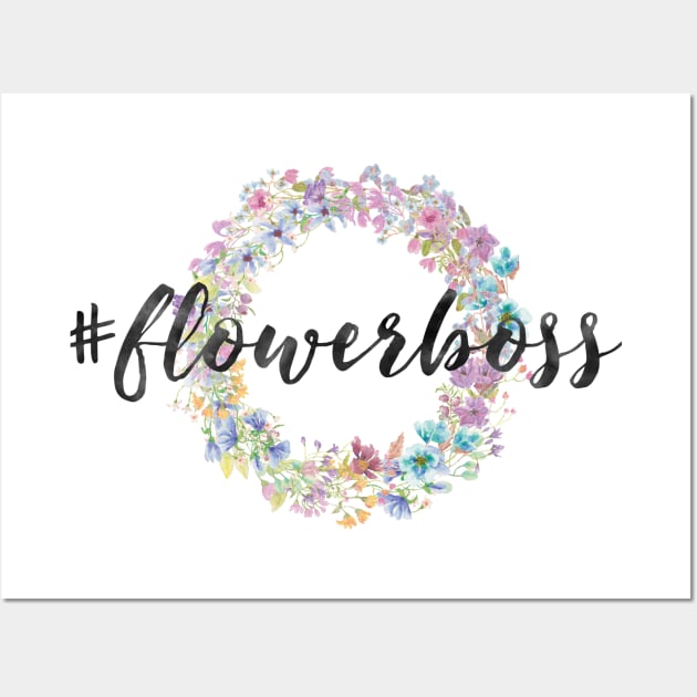 #FLOWERBOSS | Florist Boss Floral Wreath | Flower Boss Wall Art by ABcreative